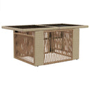vidaXL Kerti Kanapé Szett 10 db Beige és Krémszínű polirattan