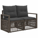 vidaXL Kerti Kanapé Szett 11 db Szürke és sötétszürke polirattan