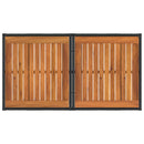 vidaXL Kerti Kanapé Szett 12 db Fekete és sötétszürke polirattan