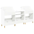 vidaXL Média Polcok Szett 3 db Fehér 212 x 46 x 112 cm Szerelt Fa