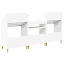 vidaXL Média Polcok Szett 3 db Fehér 212 x 46 x 112 cm Szerelt Fa