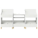 vidaXL Média Polcok Szett 3 db Fehér 212 x 46 x 112 cm Szerelt Fa