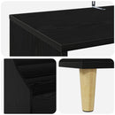 vidaXL Média Polcok Szett 3 db Fekete Tölgy 212 x 46 x 112 cm