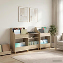 vidaXL Média Polcok Szett 3 db Sonoma Tölgy 212 x 46 x 112 cm