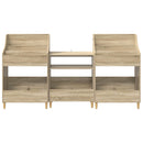 vidaXL Média Polcok Szett 3 db Sonoma Tölgy 212 x 46 x 112 cm