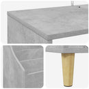 vidaXL Média Polcok Szett 3 db Betonszürke 212 x 46 x 112 cm