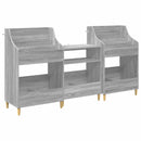vidaXL Média Polcok Szett 3 db Szürke Sonoma 212 x 46 x 112 cm