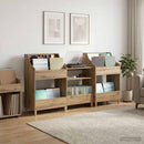 vidaXL Média Polcok Szett 3 db Kézműves Tölgy 212 x 46 x 112 cm