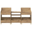 vidaXL Média Polcok Szett 3 db Kézműves Tölgy 212 x 46 x 112 cm