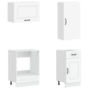 vidaXL Konyhai Egység KALMAR 8 pcs Fehér Szerelt Fa