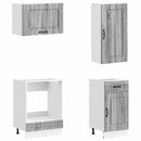 vidaXL Konyhai Egység KALMAR 8 pcs Szürke Sonoma Szerelt Fa