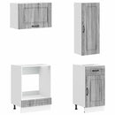 vidaXL Konyhai Egység KALMAR 8 pcs Szürke Sonoma Szerelt Fa