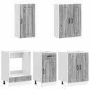vidaXL Konyhai Egység KALMAR 5 pcs Szürke Sonoma Szerelt Fa