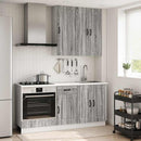 vidaXL Konyhai Egység KALMAR 5 pcs Szürke Sonoma Szerelt Fa