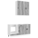 vidaXL Konyhai Egység PORTO 5 pcs Szürke Sonoma Szerelt Fa