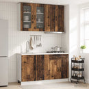 vidaXL Konyhai Egység KALMAR 4 pcs Antik Fa Szerelt Fa
