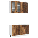 vidaXL Konyhai Egység KALMAR 4 pcs Antik Fa Szerelt Fa