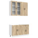 vidaXL Konyhai Egység KALMAR 4 pcs Sonoma Tölgy Szerelt Fa