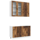 vidaXL Konyhai Egység KALMAR 4 pcs Antik Fa Szerelt Fa