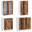 vidaXL Konyhai Egység LYON 4 pcs Antik Fa Szerelt Fa