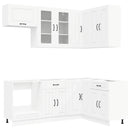 vidaXL Konyhai Egység KALMAR 8 pcs Fehér Szerelt Fa