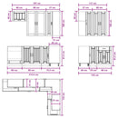 vidaXL Konyhai Egység LUCCA 8 pcs Betonszürke Szerelt Fa