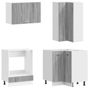 vidaXL Konyhai Egység LYON 8 pcs Szürke Sonoma Szerelt Fa