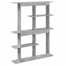 vidaXL Fali Polc Egység Szürke 102 x 20 x 130 cm Szerelt Fa
