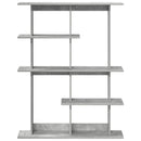 vidaXL Fali Polc Egység Szürke 102 x 20 x 130 cm Szerelt Fa
