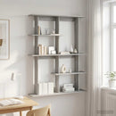 vidaXL Falpolc Szürke Sonoma 102 x 20 x 130 cm Szerelt Fa