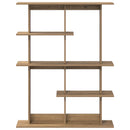vidaXL Fali Polc Egység Barna 102 x 20 x 130 cm Szerelt Fa