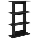 vidaXL Falpolc Falra szerelhető Fekete 56 x 20 x 90 cm Szerelt Fa