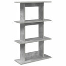 vidaXL Falpolc Falra szerelhető Szürke 56 x 20 x 90 cm Szerelt Fa