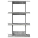 vidaXL Falpolc Falra szerelhető Szürke 56 x 20 x 90 cm Szerelt Fa