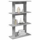 vidaXL Falpolc Falra szerelhető Szürke 56 x 20 x 90 cm Szerelt Fa