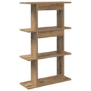 vidaXL Falpolc Falra szerelhető Barna 56 x 20 x 90 cm Szerelt Fa