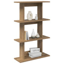 vidaXL Falpolc Falra szerelhető Barna 56 x 20 x 90 cm Szerelt Fa