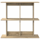vidaXL Falpolc Falra szerelhető Barna 80 x 20 x 75 cm Szerelt Fa