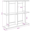 vidaXL Falpolc Falra szerelhető Barna 80 x 20 x 75 cm Szerelt Fa