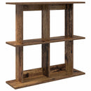 vidaXL Falpolc Falra szerelhető Barna 80 x 20 x 75 cm Szerelt Fa