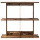vidaXL Falpolc Falra szerelhető Barna 80 x 20 x 75 cm Szerelt Fa