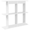vidaXL Falpolc Falra szerelhető Fehér 100 x 20 x 75 cm Szerelt Fa