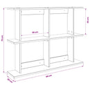 vidaXL Falpolc Falra szerelhető Fehér 100 x 20 x 75 cm Szerelt Fa