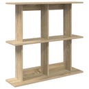 vidaXL Falpolc Falra szerelhető Barna 100 x 20 x 75 cm Szerelt Fa