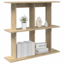 vidaXL Falpolc Falra szerelhető Barna 100 x 20 x 75 cm Szerelt Fa