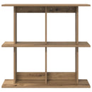 vidaXL Falpolc Falra szerelhető Barna 100 x 20 x 75 cm Szerelt Fa