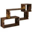 vidaXL Lebegő polc Falra szerelhető Barna 87 x 20 x 55 cm Szerelt Fa