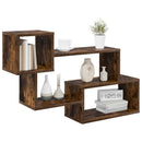 vidaXL Lebegő polc Falra szerelhető Barna 87 x 20 x 55 cm Szerelt Fa
