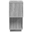 vidaXL Lebegő polc Falra szerelhető Szürke 87 x 20 x 55 cm Szerelt Fa