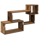 vidaXL Lebegő polc Falra szerelhető Barna 87 x 20 x 55 cm Szerelt Fa